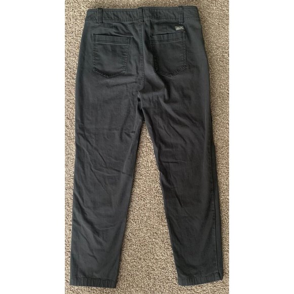 Eddie Bauer Women Sz 8 Pants Charcoal Gray Capri Straight Leg Outdoor Hiking - Picture 6 of 11